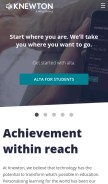 How knewton.com looks like on a mobile device such as an iPhone.