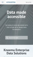How knoema.com looks like on a mobile device such as an iPhone.