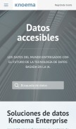 How knoema.es looks like on a mobile device such as an iPhone.