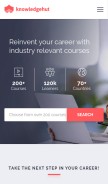 How knowledgehut.com looks like on a mobile device such as an iPhone.