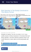 How knowyourmeme.com looks like on a mobile device such as an iPhone.
