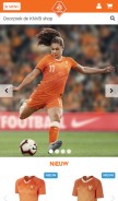 How knvbshop.nl looks like on a mobile device such as an iPhone.