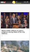 How kob.com looks like on a mobile device such as an iPhone.