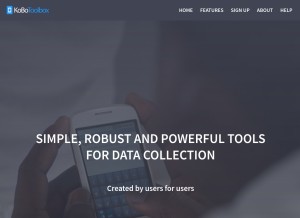 How kobotoolbox.org looks like on a tablet such as an iPad.