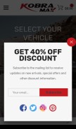 How kobramax.com looks like on a mobile device such as an iPhone.