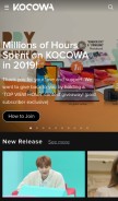 How kocowa.com looks like on a mobile device such as an iPhone.
