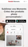 How kodakmoments.com looks like on a mobile device such as an iPhone.