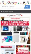 How kogan.com looks like on a mobile device such as an iPhone.