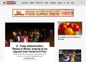 How kold.com looks like on a tablet such as an iPad.