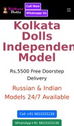 How kolkatadolls.com looks like on a mobile device such as an iPhone.