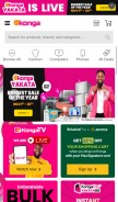 How konga.com looks like on a mobile device such as an iPhone.