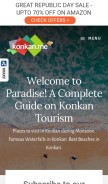 How konkan.me looks like on a mobile device such as an iPhone.