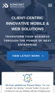 How konstantinfo.com looks like on a mobile device such as an iPhone.