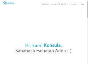 How konsula.com looks like on a tablet such as an iPad.