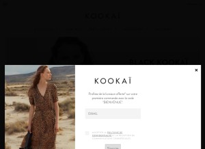 How kookai.ch looks like on a tablet such as an iPad.