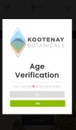 How kootenaybotanicals.com looks like on a mobile device such as an iPhone.
