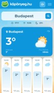 How koponyeg.hu looks like on a mobile device such as an iPhone.