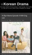 How koreandramahub.com looks like on a mobile device such as an iPhone.