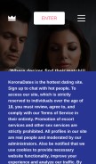 How koronadates.com looks like on a mobile device such as an iPhone.