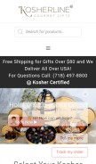 How kosherline.com looks like on a mobile device such as an iPhone.