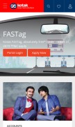 How kotak.com looks like on a mobile device such as an iPhone.
