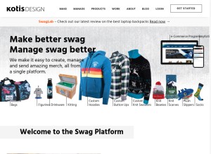 How kotisdesign.com looks like on a tablet such as an iPad.