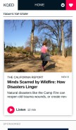 How kqed.org looks like on a mobile device such as an iPhone.
