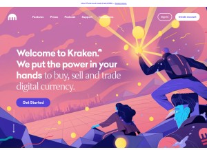 How kraken.com looks like on a tablet such as an iPad.
