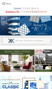 How kravet.com looks like on a mobile device such as an iPhone.