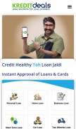 How kreditdeals.com looks like on a mobile device such as an iPhone.