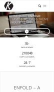 How kriesi.at looks like on a mobile device such as an iPhone.