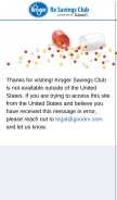 How krogersc.com looks like on a mobile device such as an iPhone.