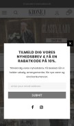 How krone1.dk looks like on a mobile device such as an iPhone.