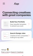 How krop.com looks like on a mobile device such as an iPhone.