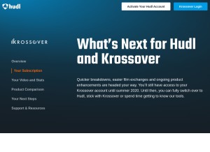 How krossover.com looks like on a tablet such as an iPad.