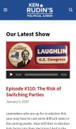 How krpoliticaljunkie.com looks like on a mobile device such as an iPhone.