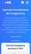 How ks.pl looks like on a mobile device such as an iPhone.