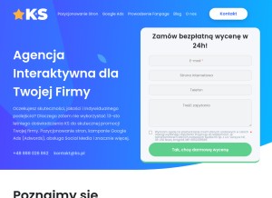 How ks.pl looks like on a tablet such as an iPad.