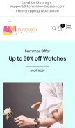 How ksfashiondresses.com looks like on a mobile device such as an iPhone.