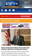 How ksfy.com looks like on a mobile device such as an iPhone.