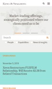 How kslaw.com looks like on a mobile device such as an iPhone.