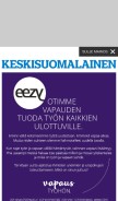 How ksml.fi looks like on a mobile device such as an iPhone.