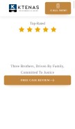 How ktenaslaw.com looks like on a mobile device such as an iPhone.