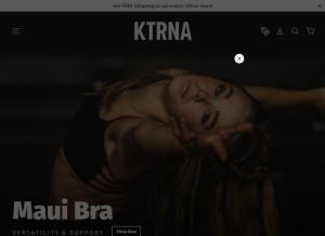 How ktrna.com looks like on a tablet such as an iPad.