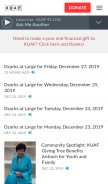 How kuaf.com looks like on a mobile device such as an iPhone.