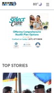 How kuam.com looks like on a mobile device such as an iPhone.