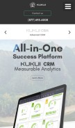 How kukui.com looks like on a mobile device such as an iPhone.