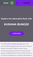 How kushmabungee.com looks like on a mobile device such as an iPhone.