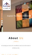 How kutirply.com looks like on a mobile device such as an iPhone.