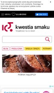 How kwestiasmaku.com looks like on a mobile device such as an iPhone.